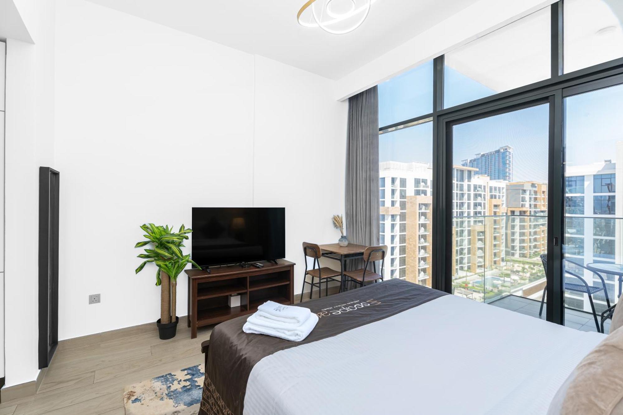 Escape24 Stylish Studio Azizi Riviera 8 Meydan One Dubái Exterior foto